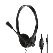 LogiLink HS0055 hörlur och headset Kabel Huvudband Musik/vardag Svart