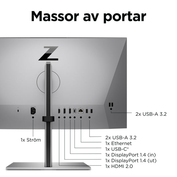 HP Z24mG3 QHD-konferensbildskärm - 23.8"
