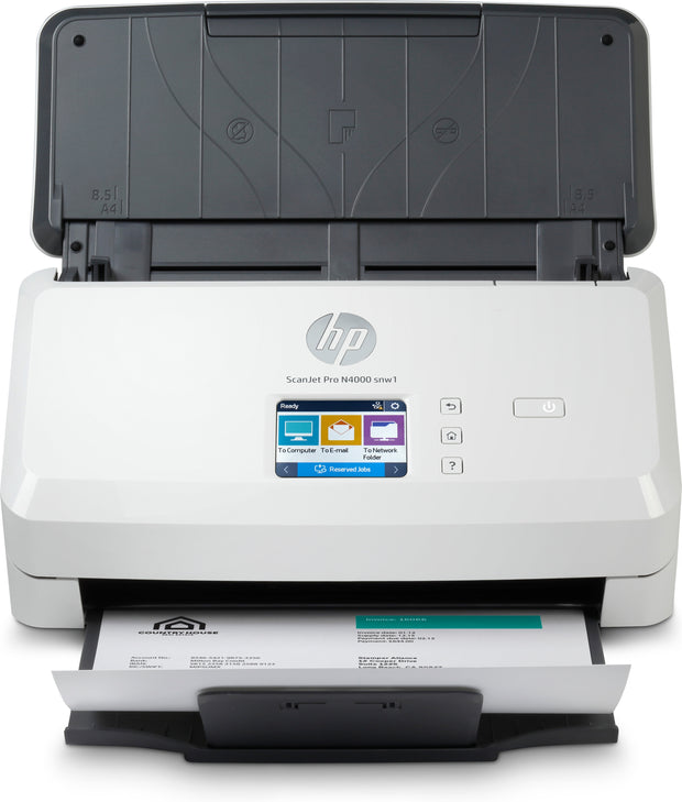 HP Scanjet Pro N4000 snw1 Sheet-feed Scanner Arkmatad skanner 600 x 600 DPI A4 Svart