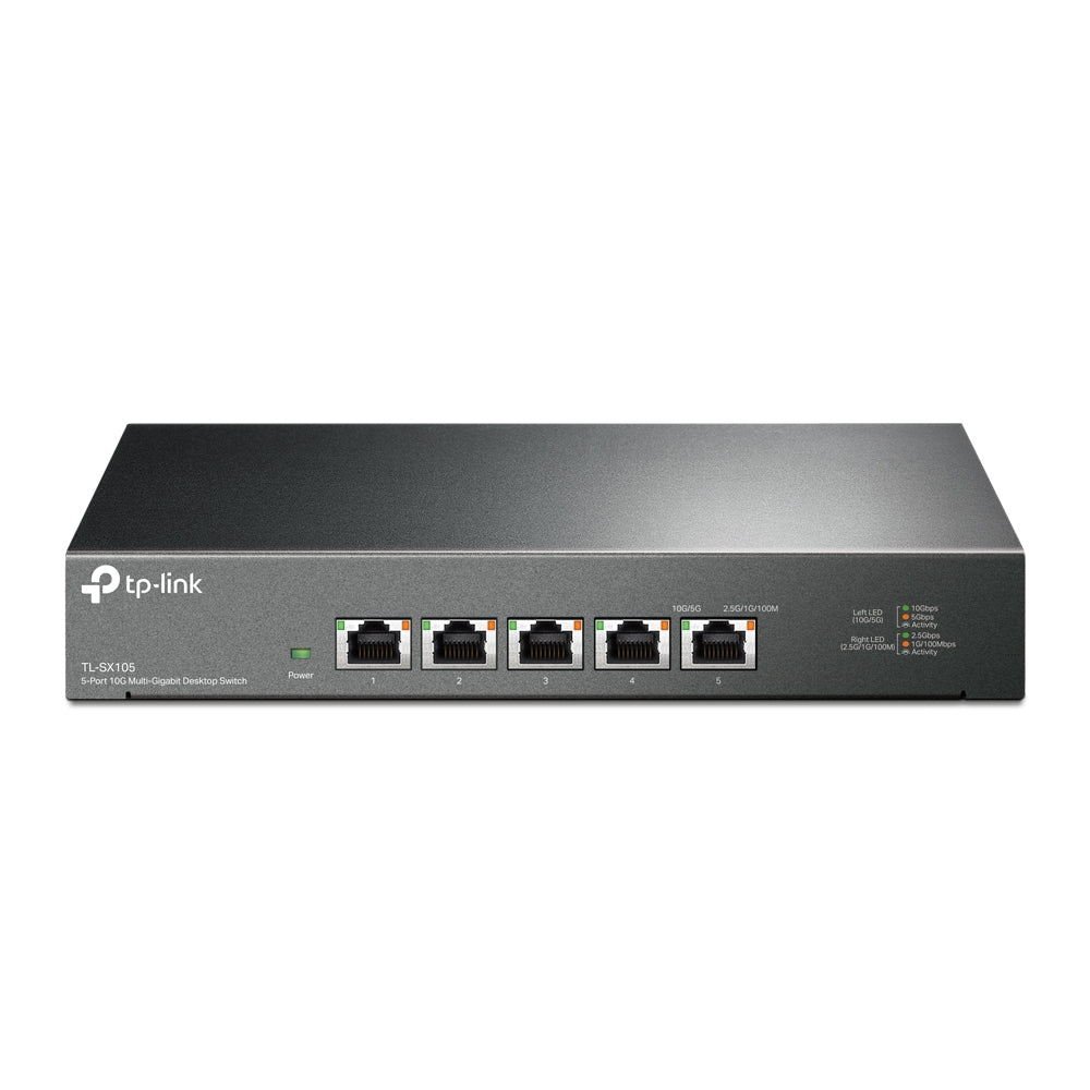 TP-Link TL-SX105 nätverksswitchar Ohanterad 10G Ethernet (100/1000/10000) Svart