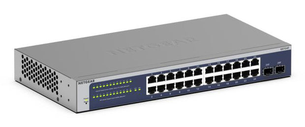 NETGEAR GS724T hanterad L2+/L3 Gigabit Ethernet (10/100/1000) 1U Blå