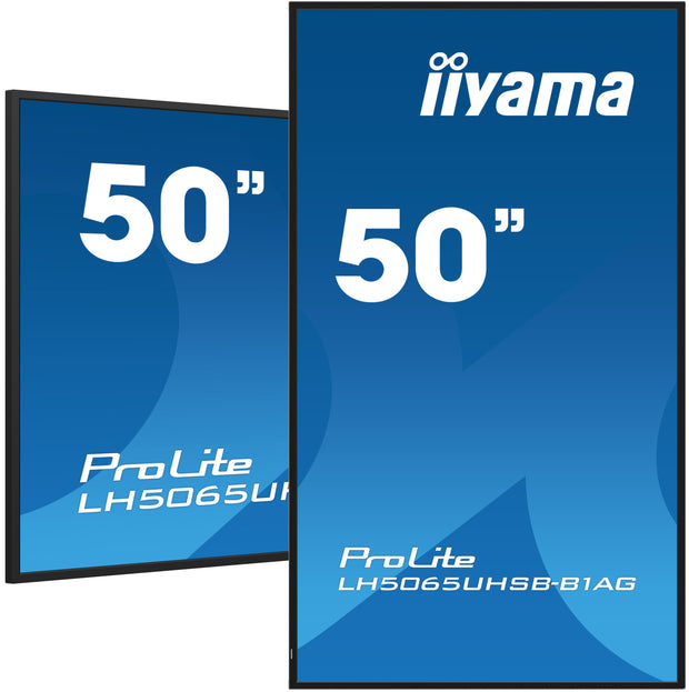 iiyama LH5065UHSB-B1AG skyltställ Platt skärm för digital skyltning