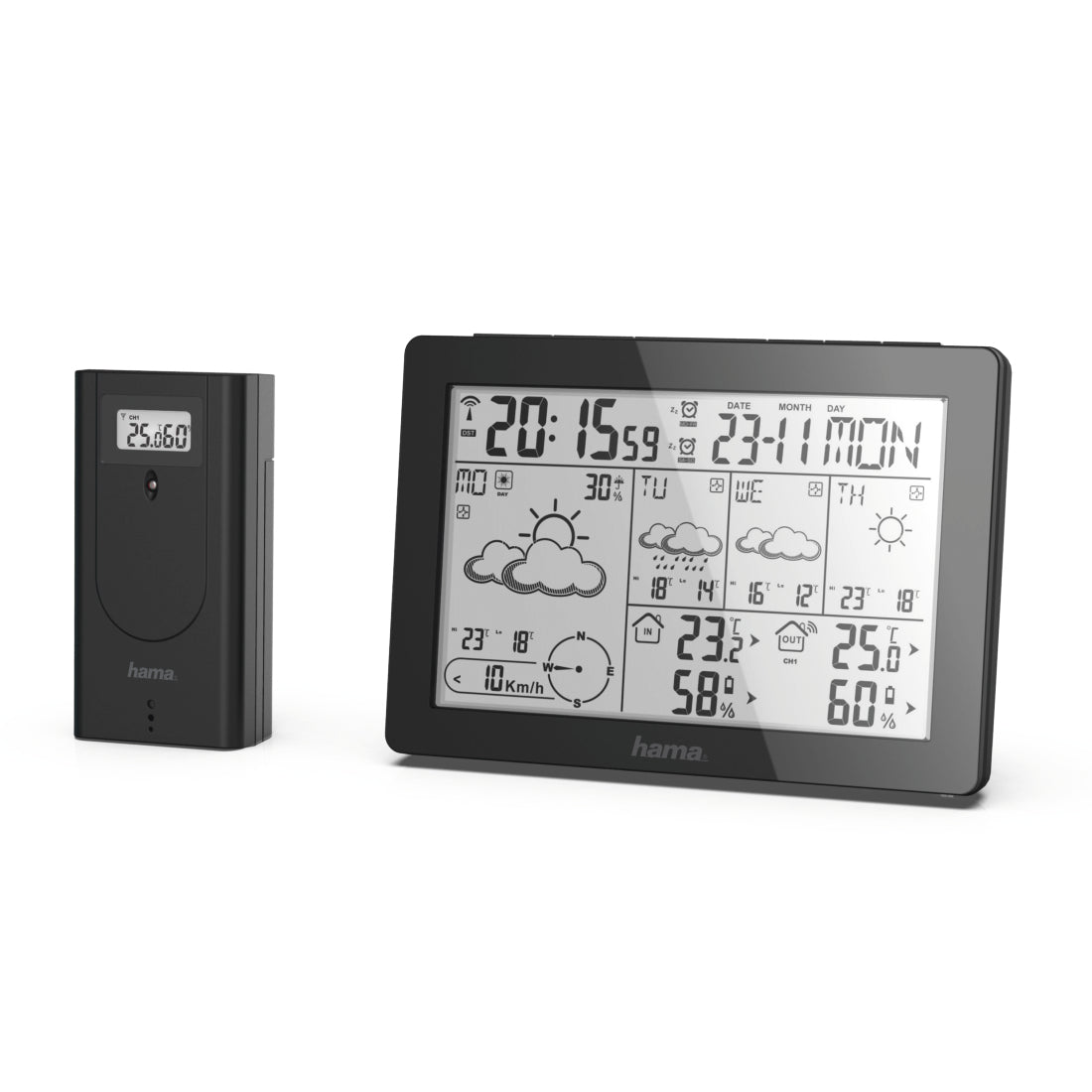 Hama Meteotime Svart Batteri