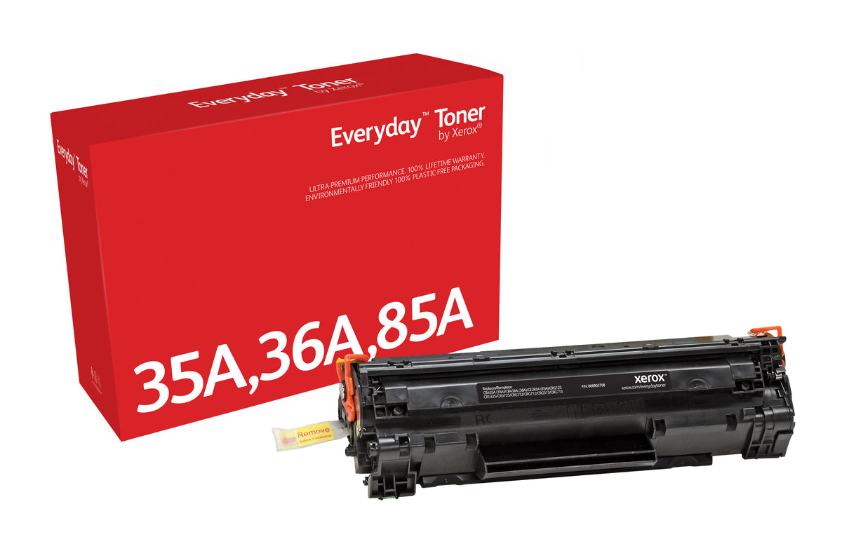 Everyday Svart Toner by Xerox compatible with HP 35A 36A 85A (CB435A/ CB436A/ CE285A)