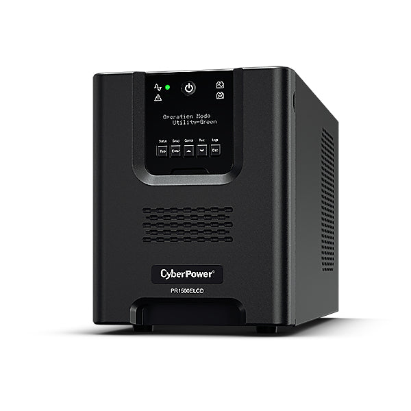 CyberPower PR1500ELCD strömskydd (UPS) Linjeinteraktiv 1,5 kVA 1350 W 8 AC-utgångar