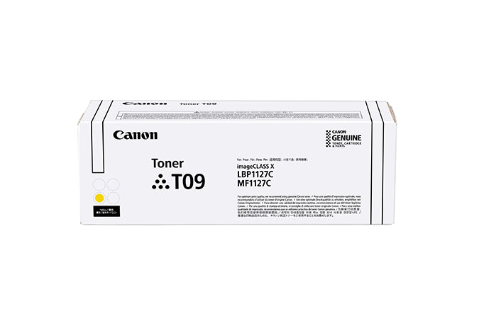 Canon TONER T09 Y Tonerkassett Original Gul