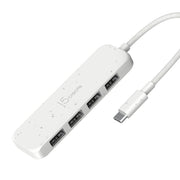 j5create Miljövänlig USB-C till 4-portars typ-A Gen 2-hubb