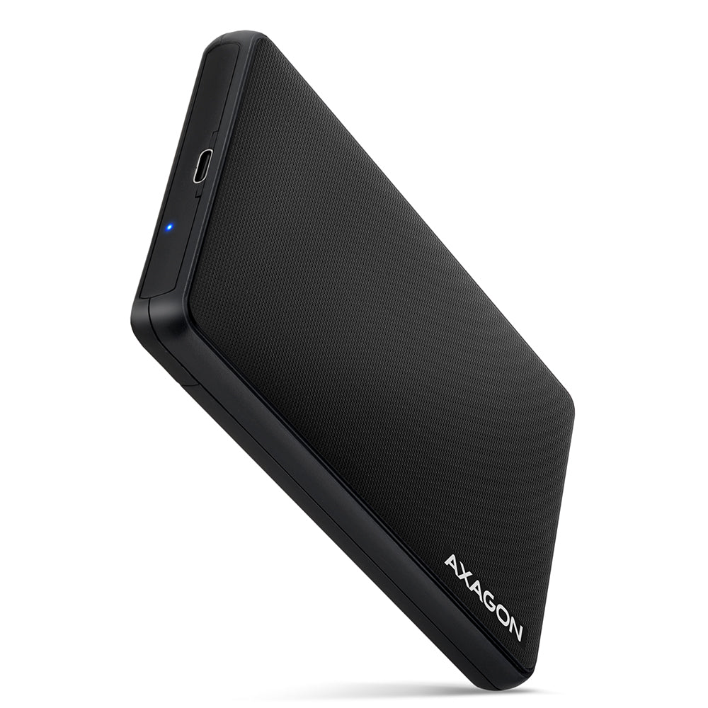 Axagon EE25-SLC Hölje för lagringsenheter HDD- / SSD kabinett Svart 2.5"