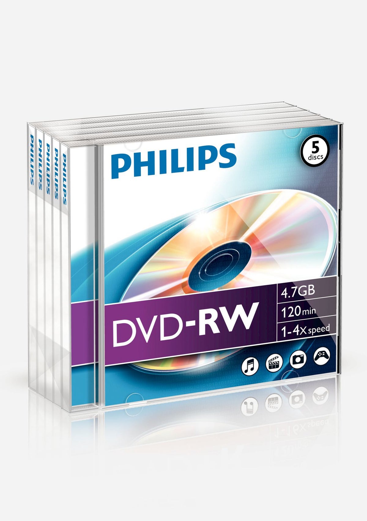 Philips DVD-RW DN4S4J05F/00 tomma Dvd:Er