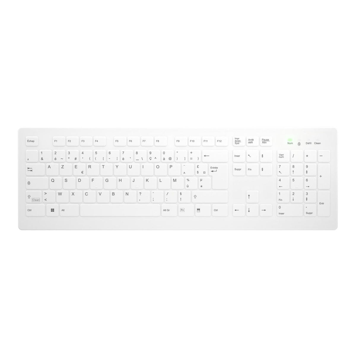 Contour Design Active Key AK-C8112 tangentbord Medical RF Trådlös AZERTY Fransk Vit