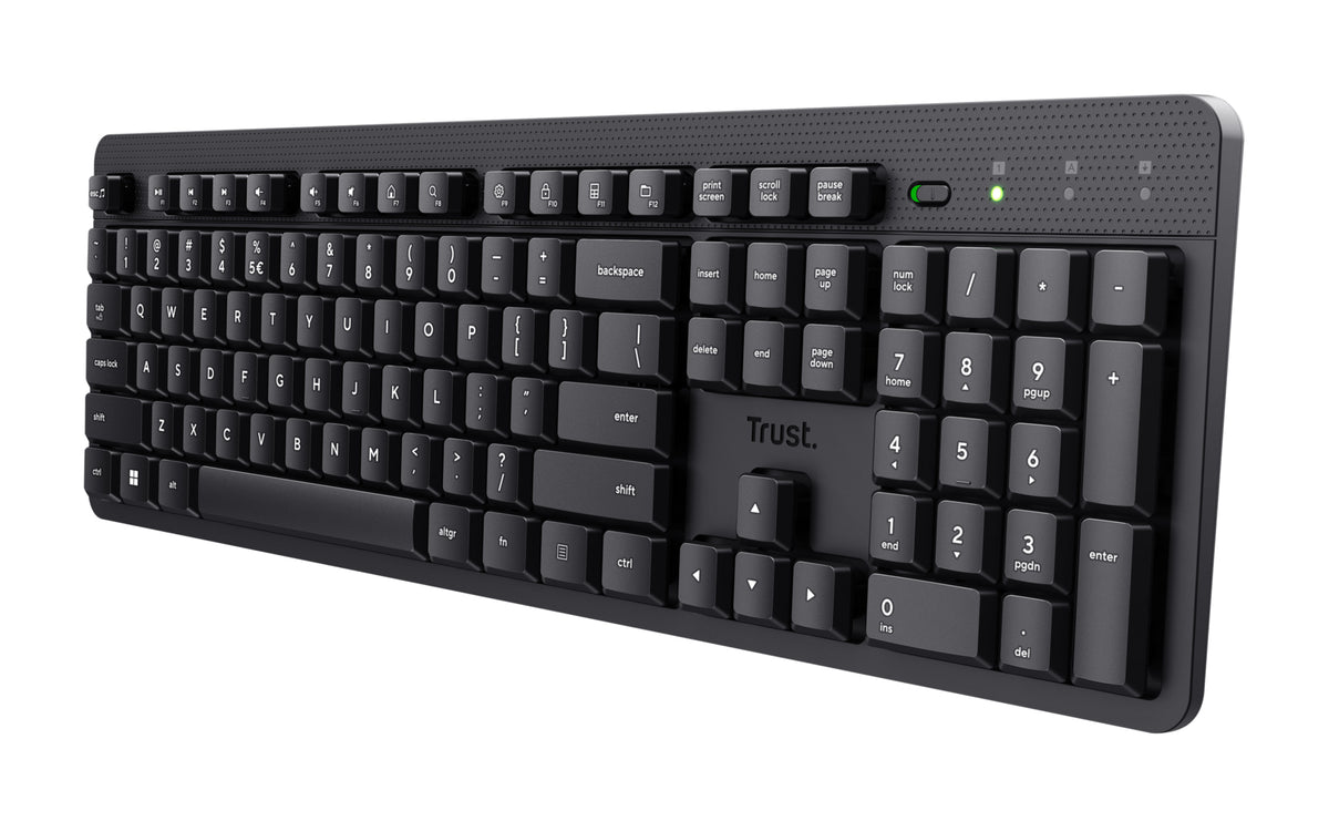 Trust Ody II tangentbord Kontor RF Trådlös QWERTZ tyska Svart