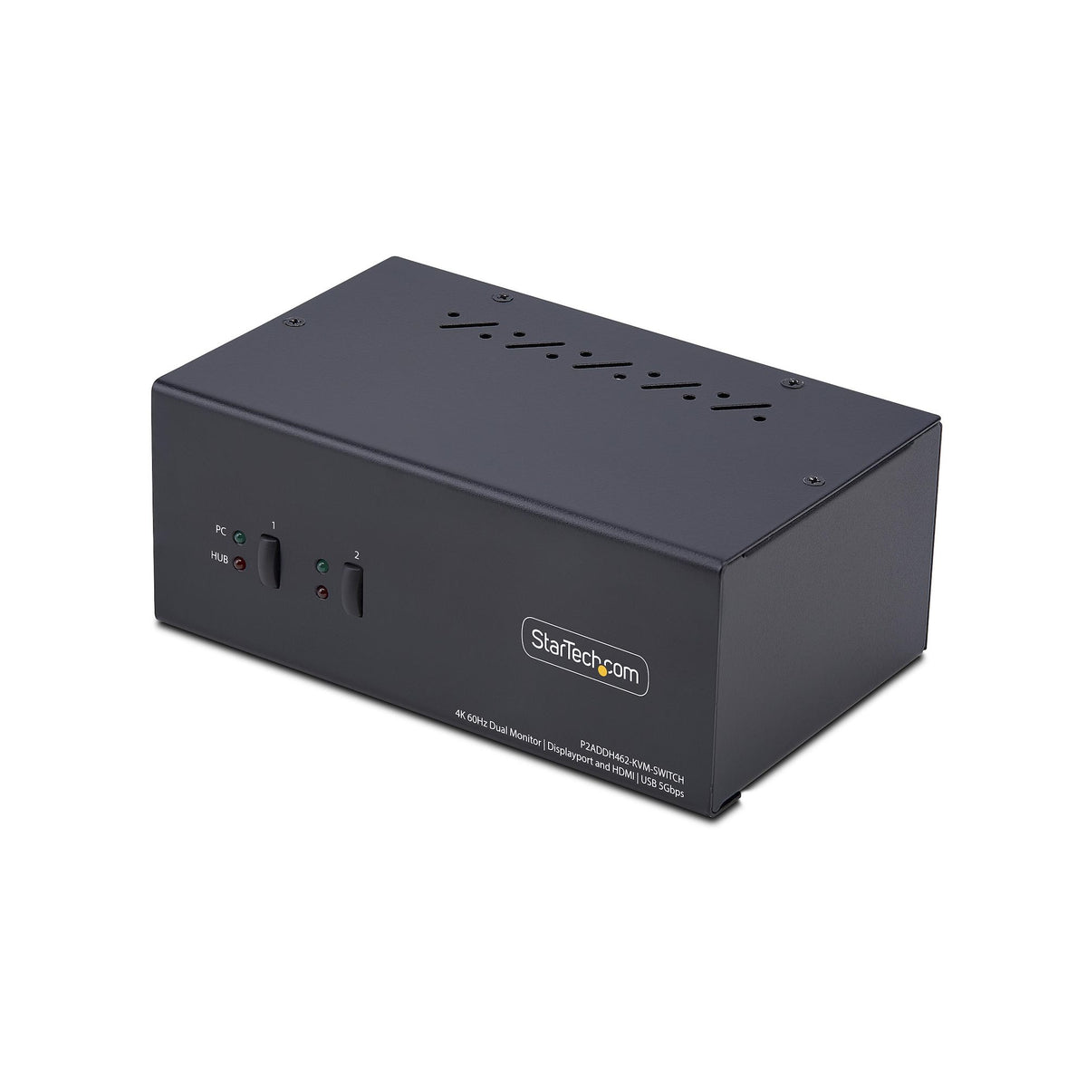 StarTech.com KVM-switch med 2 portar för dubbla bildskärmar DisplayPort och HDMI