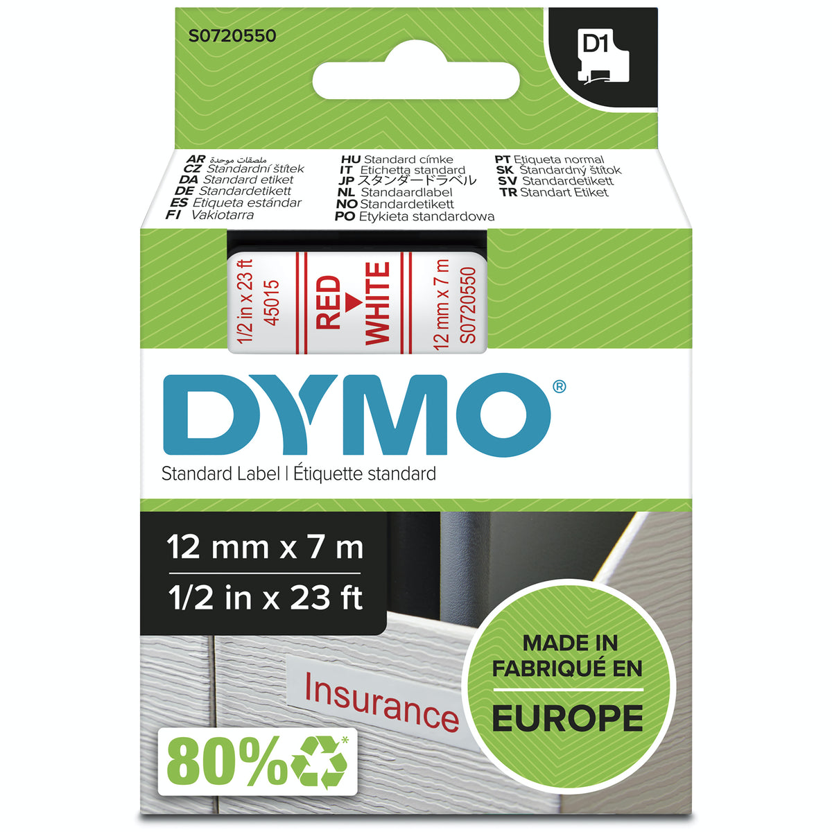 DYMO D1-originaletiketter