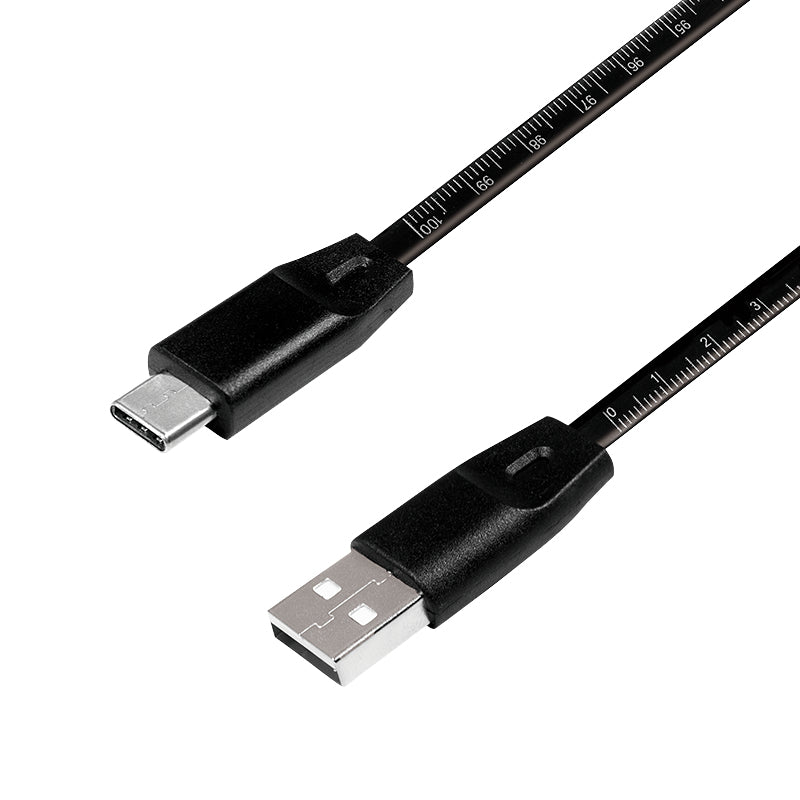 LogiLink CU0157 USB-kablar USB 2.0 1 m USB A USB C Svart