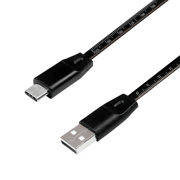 LogiLink CU0157 USB-kablar USB 2.0 1 m USB A USB C Svart