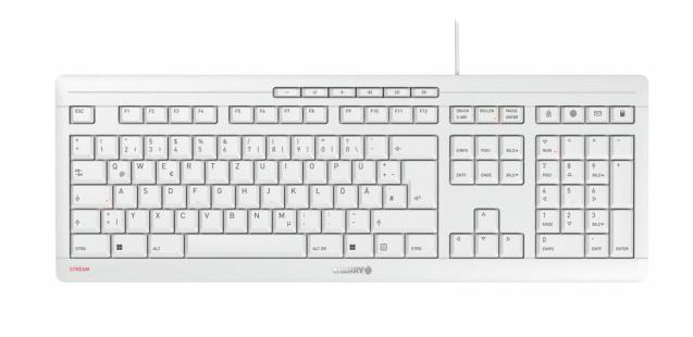 CHERRY JK-8500HU-0 tangentbord Hem / Kontor USB QWERTZ Ungerska Ljusgrå