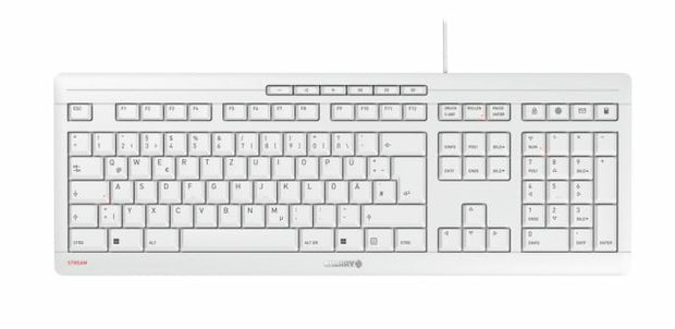 CHERRY JK-8500HU-0 tangentbord Hem / Kontor USB QWERTZ Ungerska Ljusgrå