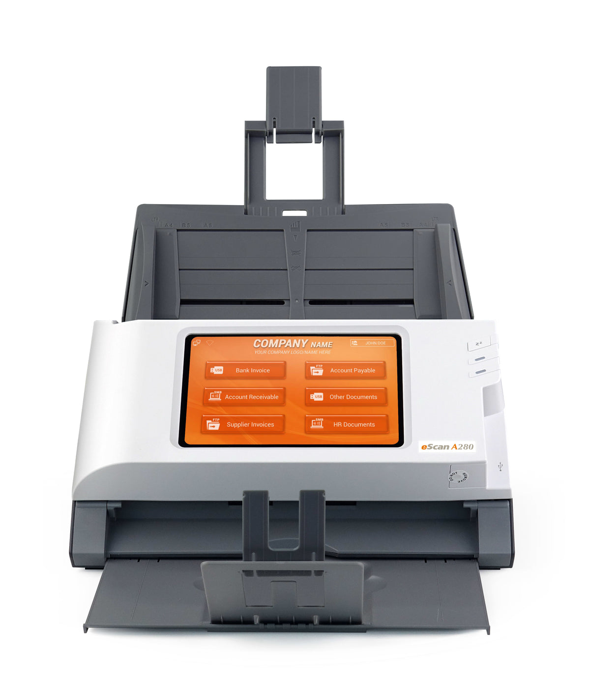 Plustek eScan A280 Enterprise ADF-skanner 600 x 600 DPI A4 Svart