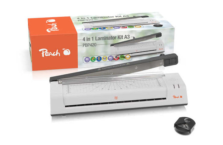 Peach 511057 laminatapparat Varm/kall lamineringsmaskin 250 mm/min Vit