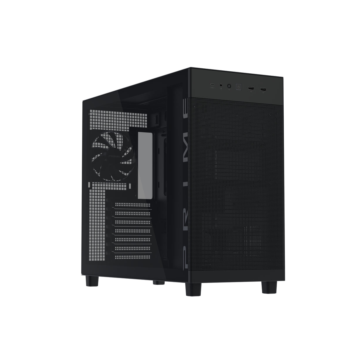 ASUS PRIME AP303 TG Black Midi Tower Svart