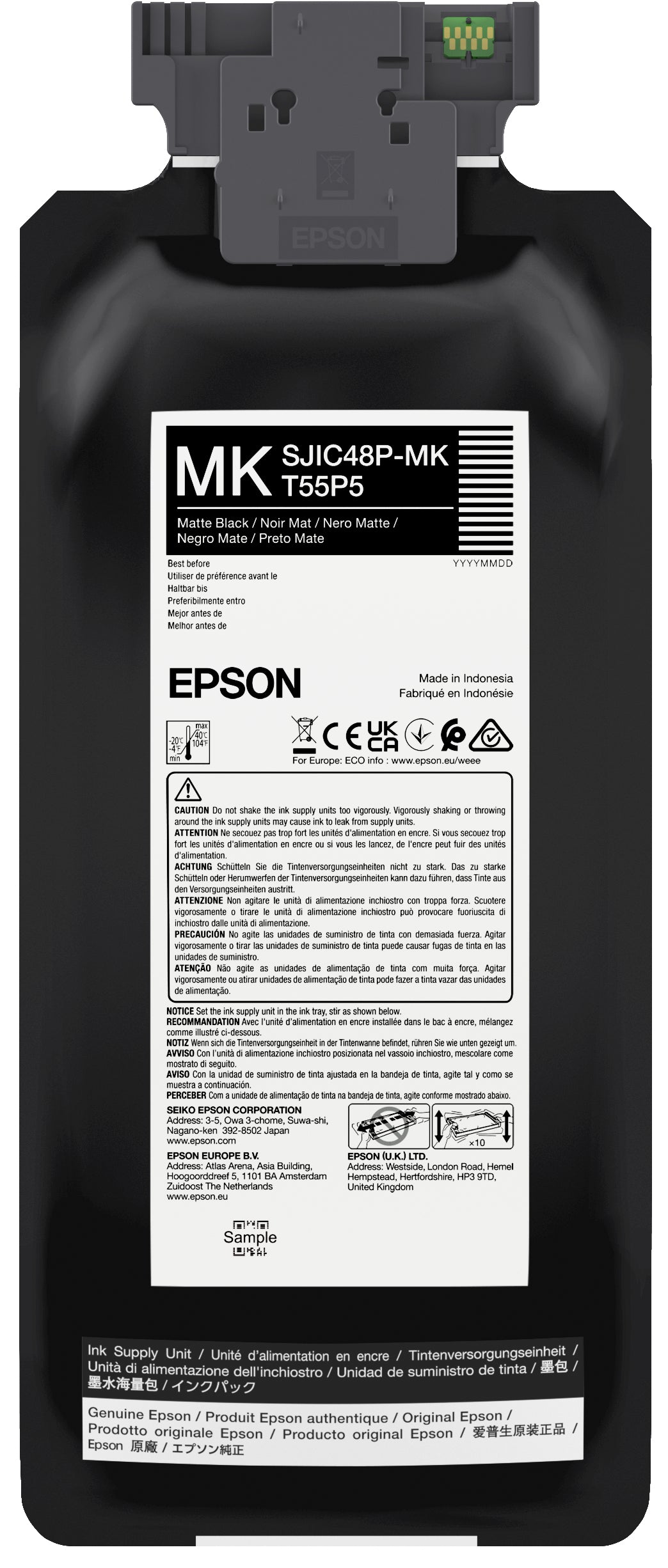 Epson SJIC48P-MK Matt Black ink cartridge for ColorWorks C8000e
