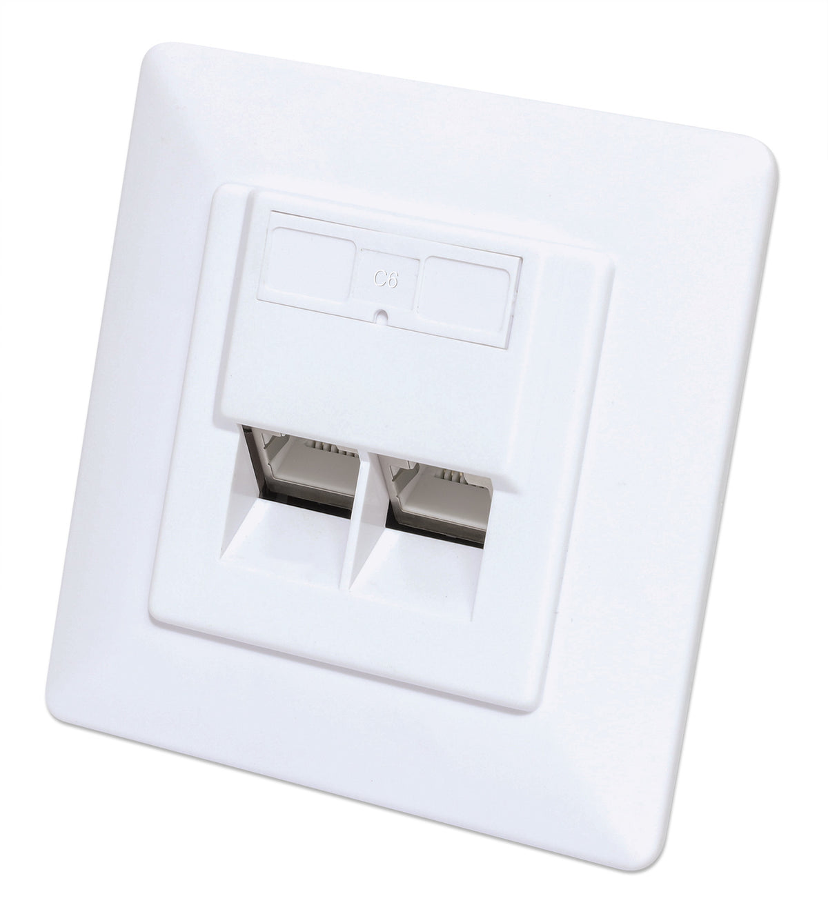 Intellinet 771900 eluttag 2 x RJ-45 Vit