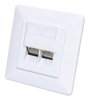 Intellinet 771900 eluttag 2 x RJ-45 Vit