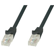 Techly ICOC CCA5U-0025-BKT nätverkskablar Svart 0,25 m Cat5e U/UTP (UTP)