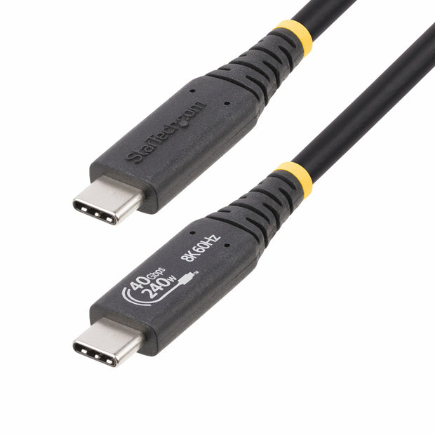 StarTech.com 50C-40G-USB4-CABLE USB-kablar USB4 Gen 3x2 0,5 m USB C 40 Gbit/s 240 W