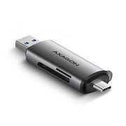 Axagon CRE-SAC kortläsare USB 3.0 Type-A/Type-C Grå