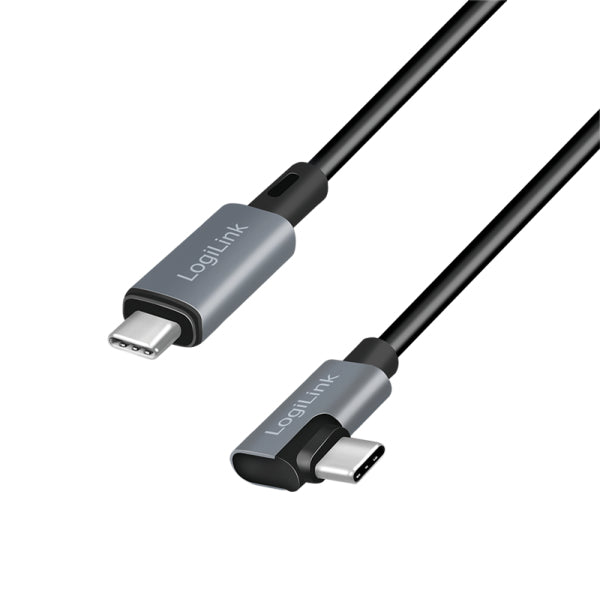 LogiLink CU0183 USB-kablar USB 2.0 2 m USB C 0,48 Gbit/s 100 W Svart
