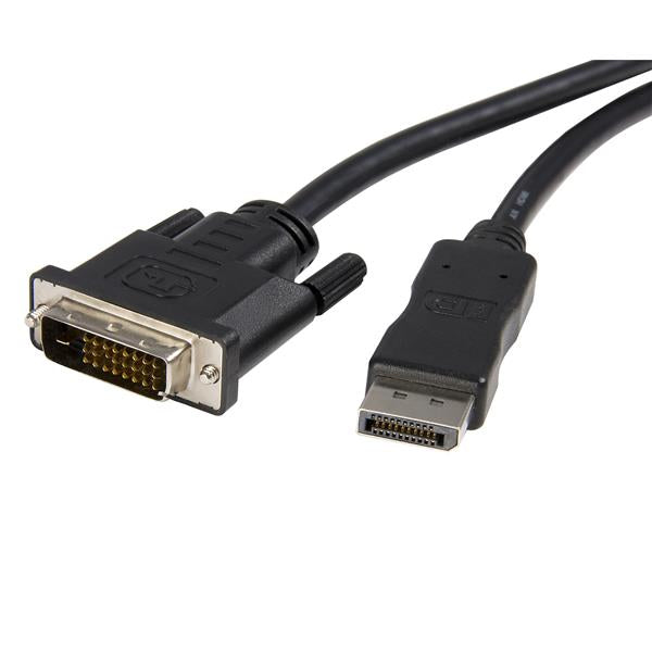 StarTech.com DP2DVIMM10 videokabeladapter 3 m DisplayPort DVI-D Svart