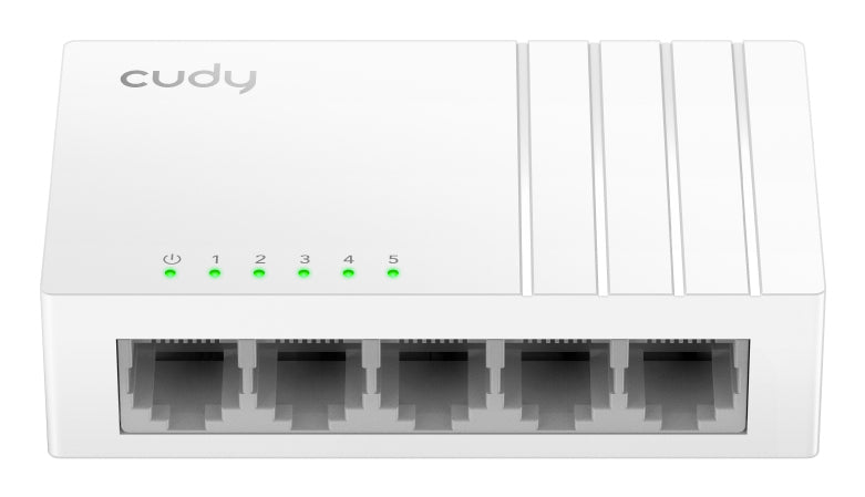 Cudy FS105D nätverksswitchar Ohanterad Fast Ethernet (10/100) Vit