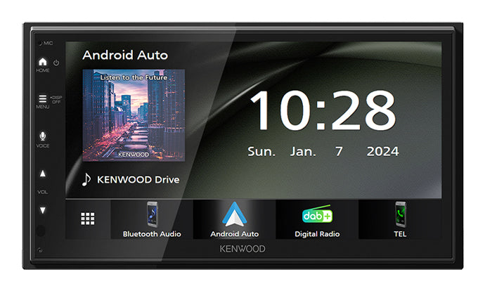 Kenwood DMX6523DABS radio/digitalmottagare för bil Svart