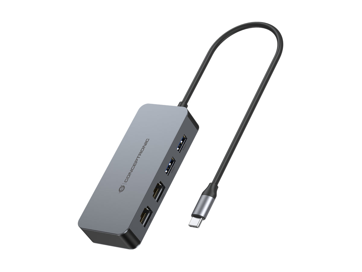 Conceptronic ABBY24G dockningsstationer för bärbara datorer Kabel USB 3.2 Gen 1 (3.1
