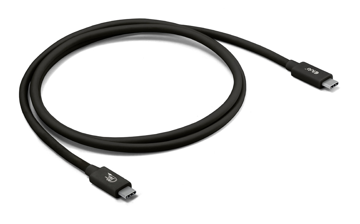 CLUB3D CAC-1570 USB-kablar USB4 Gen 2x2 1,2 m USB C 80 Gbit/s 240 W Svart