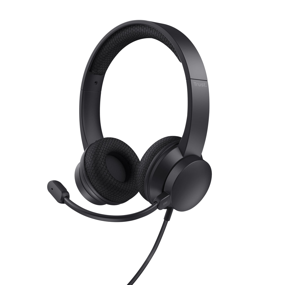 Trust HS-260 Headset Kabel Hals-band Kontor/callcenter USB Type-A Svart