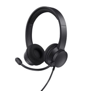 Trust HS-260 Headset Kabel Hals-band Kontor/callcenter USB Type-A Svart