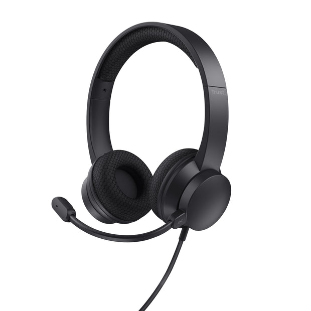 Trust HS-260 Headset Kabel Hals-band Kontor/callcenter USB Type-A Svart