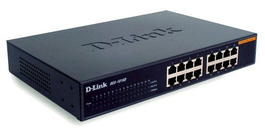 D-Link DES-1016D Ohanterad nätverksswitch