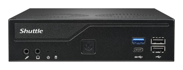 Shuttle XPС slim DH610V2 datorhölje & moderkort 1,35L storlek PC Svart Intel H610