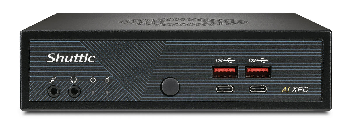 Shuttle Slim AI PC DN11H7 1,35L storlek PC Svart 155H Intel SoC