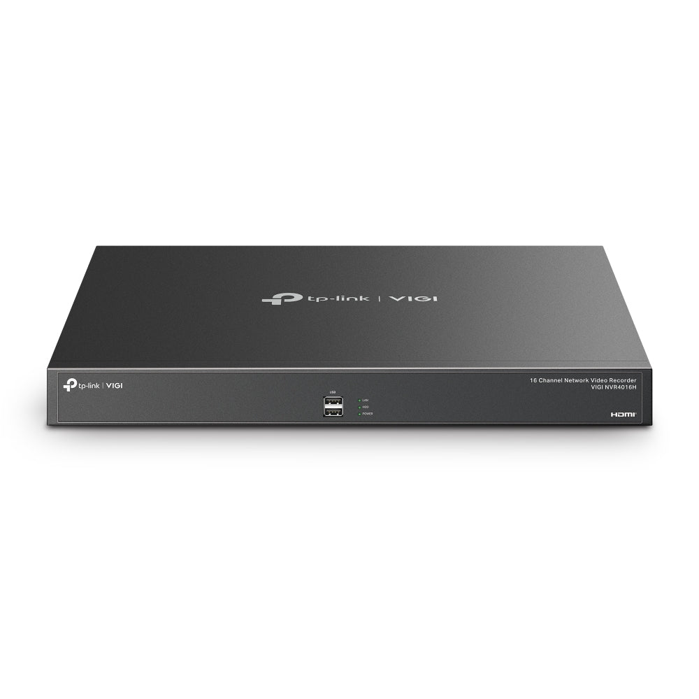 TP-Link VIGI NVR4016H nätverksvideobandspelare (NVR) Svart