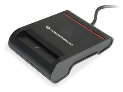 Conceptronic SCR01B läsare smarta kort USB USB 2.0 Svart
