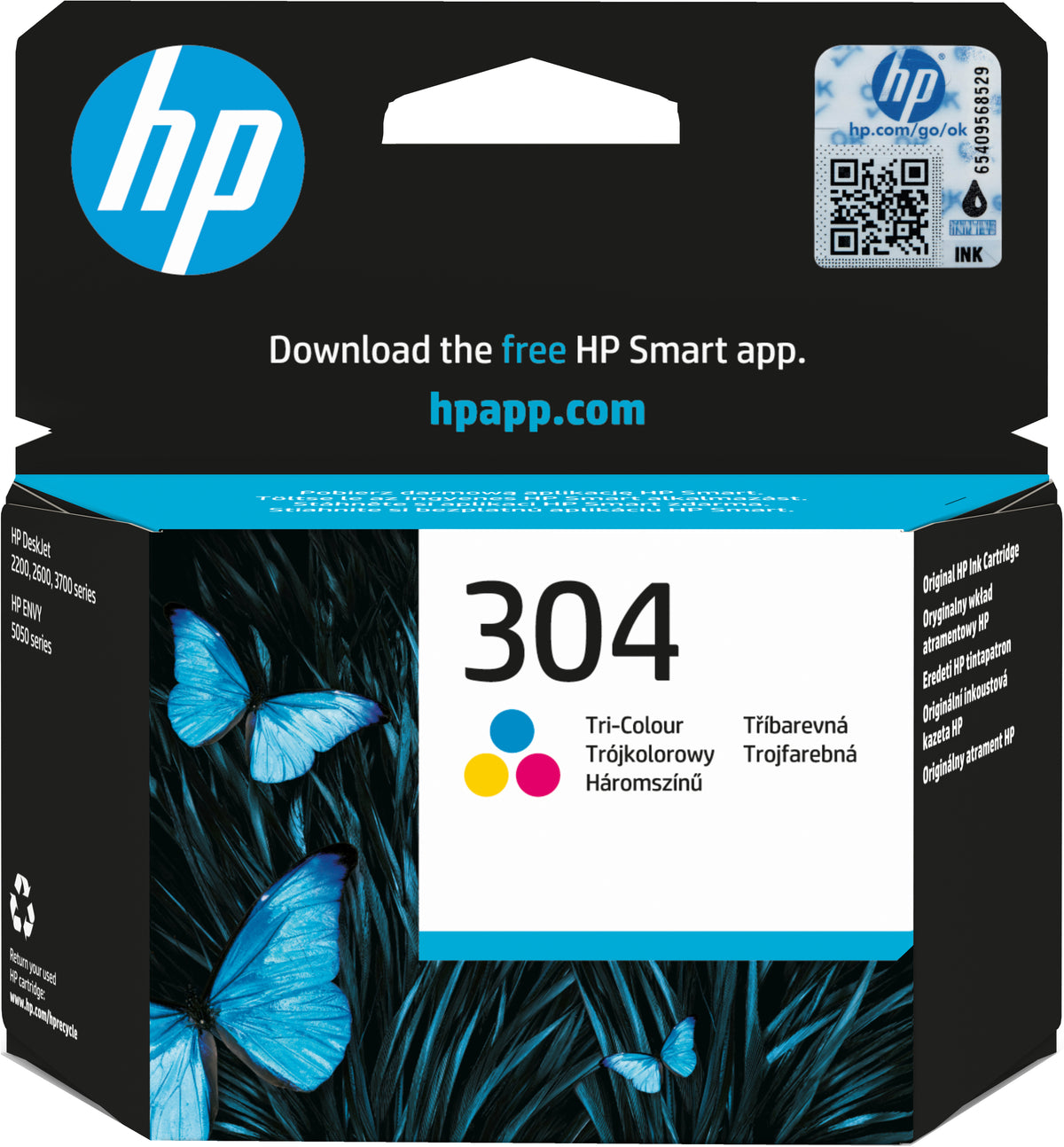HP 304 trefärgs original bläckpatron