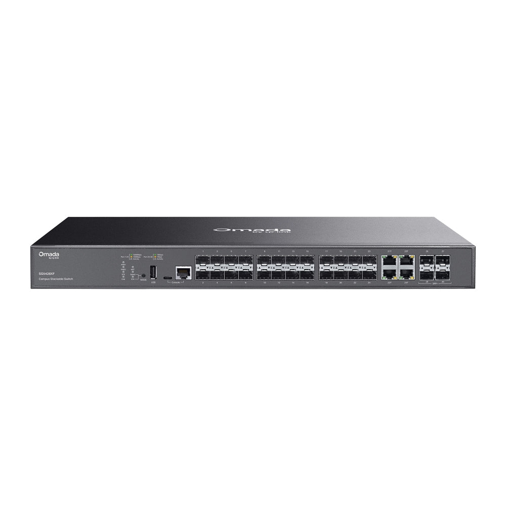 TP-Link SG5428XF nätverksswitchar hanterad L3 Svart