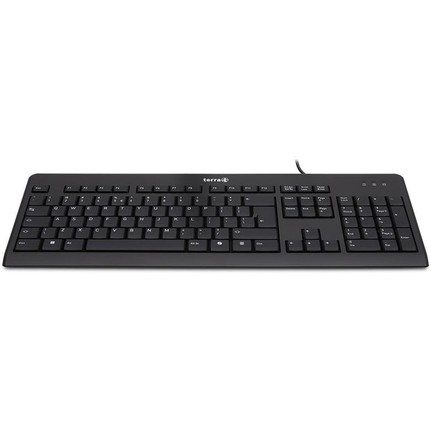 TERRA Keyboard 1500 Corded [US/EU] tangentbord Universal USB QWERTY Engelska (USA) Svart