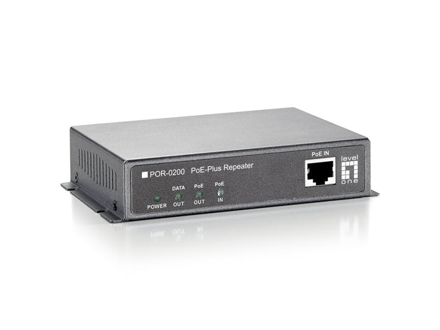 LevelOne POR-0200 nätverksförlängare Nätverksrepeater Svart