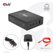 CLUB3D CAC-1906 mobilladdare Universal Svart DC inomhus