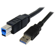 StarTech.com 3 m svart SuperSpeed USB 3.0-kabel A till B